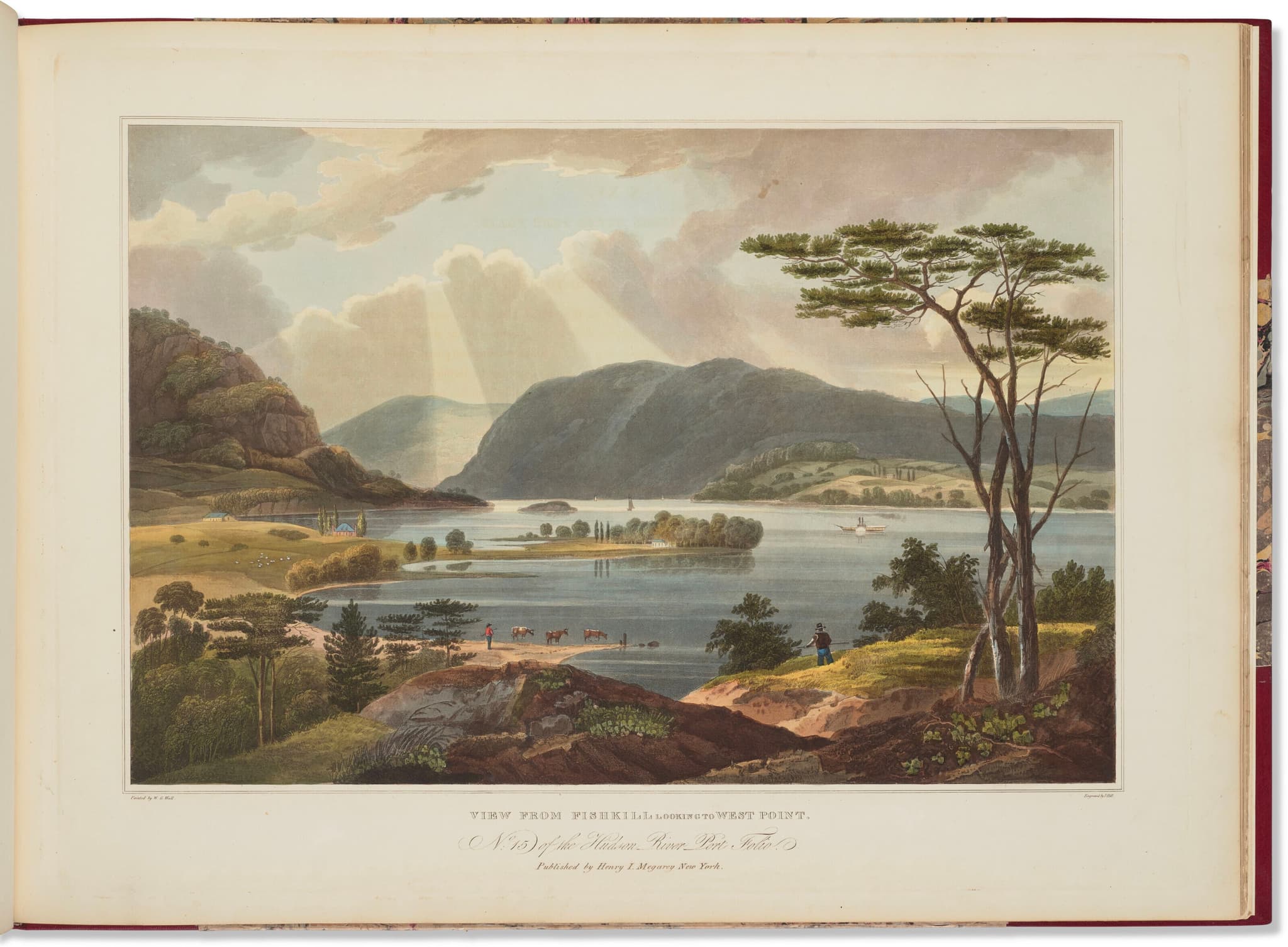 View from Fishkill Looking To West-Point (No. 15 of The Hudson River Portfolio)