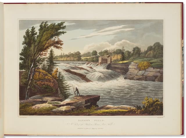 Baker's Falls (No. 8 of The Hudson River Portfolio)