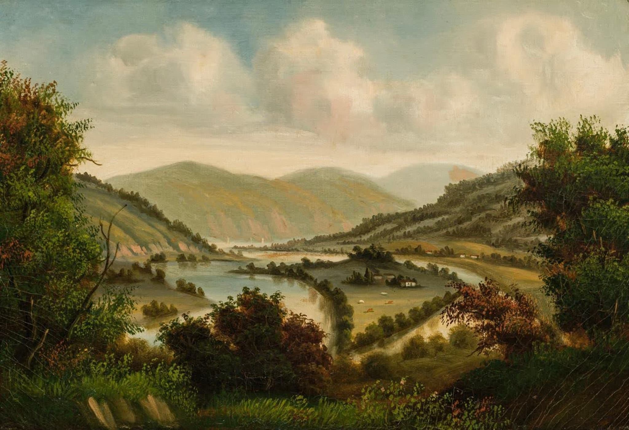 Farm in the Valley, Troy, New York - William Guy Wall