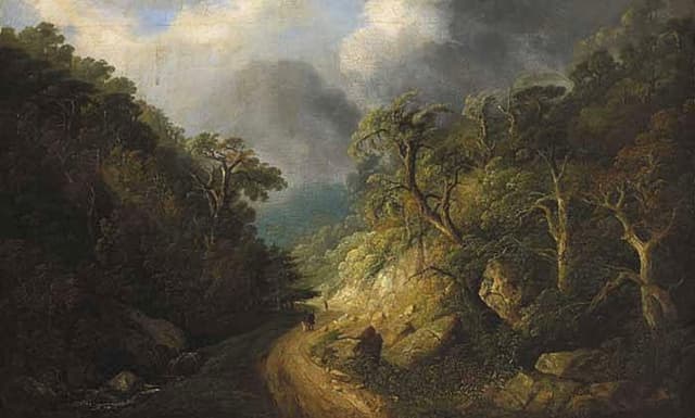 SCENE IN THE GLEN OF THE DOWNS, Ireland 1848