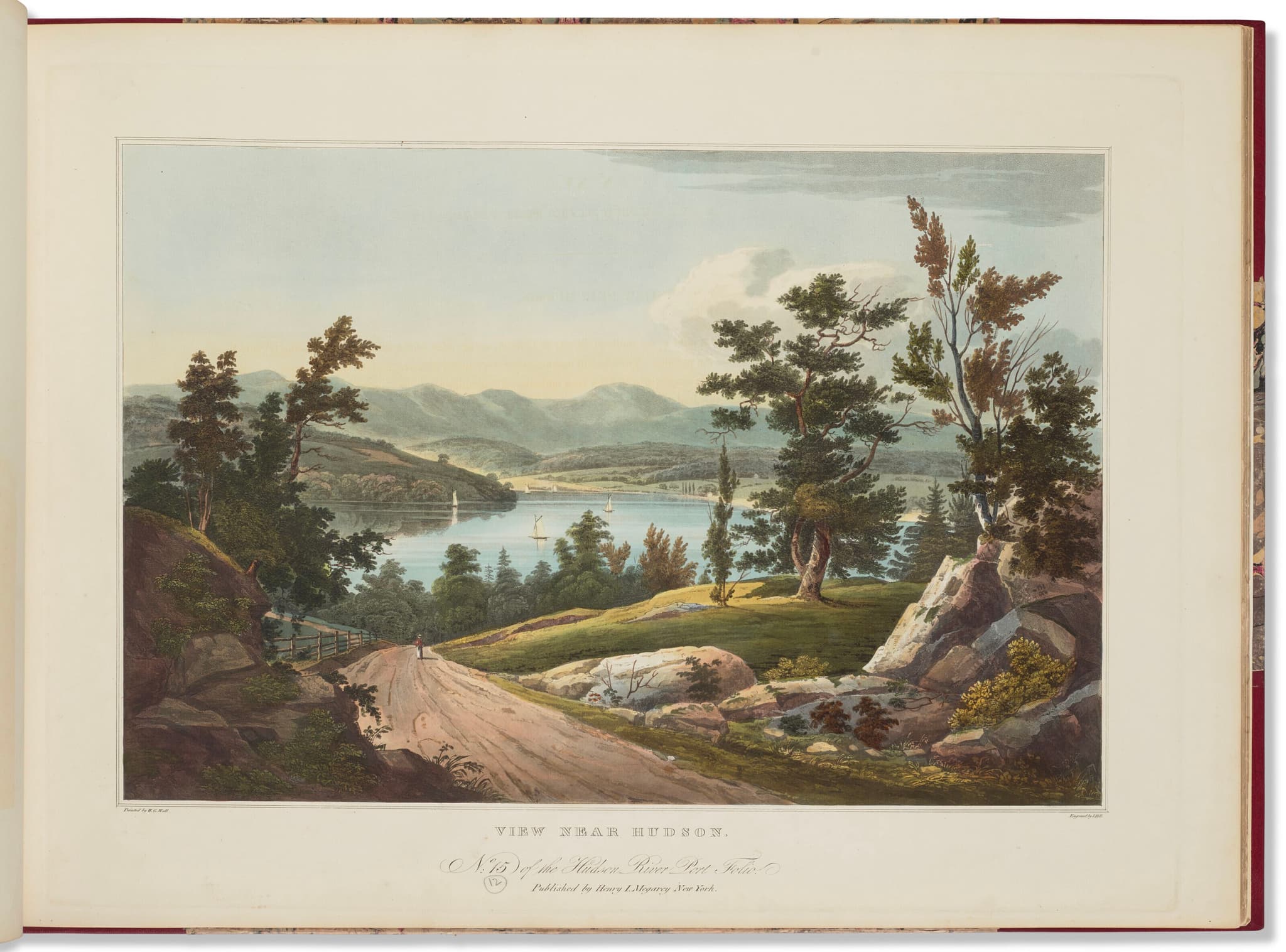 View Near Hudson (No. 15 (later No. 12) of The Hudson River Portfolio)